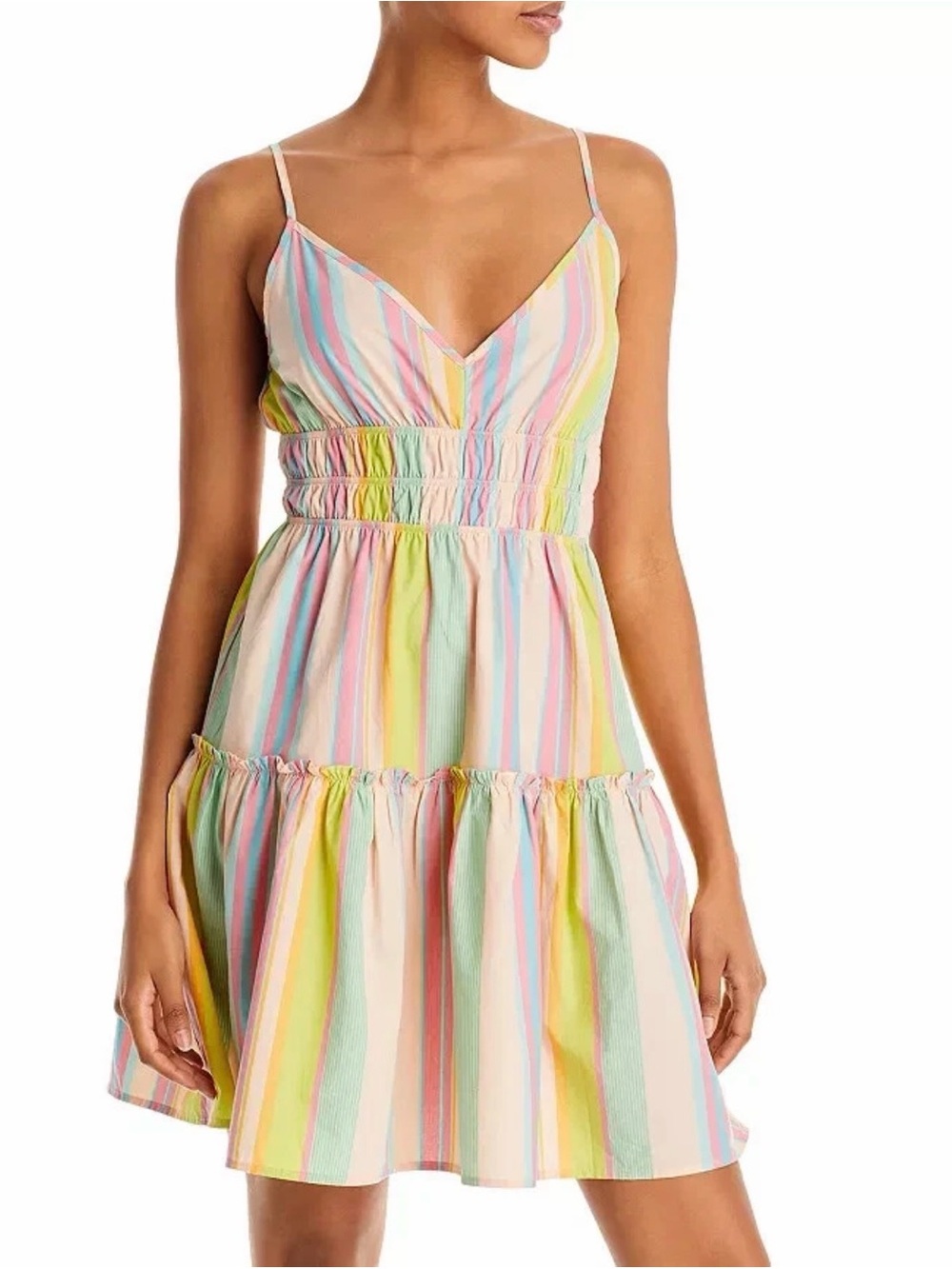 Like new RAILS carmen dress in guava stripe